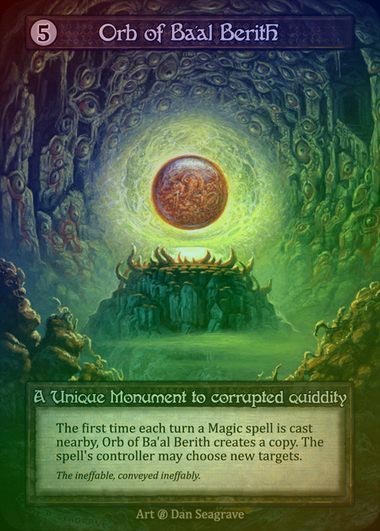 【FOIL】[Artifact] Orb of Ba’al Berith [beta-Unique]